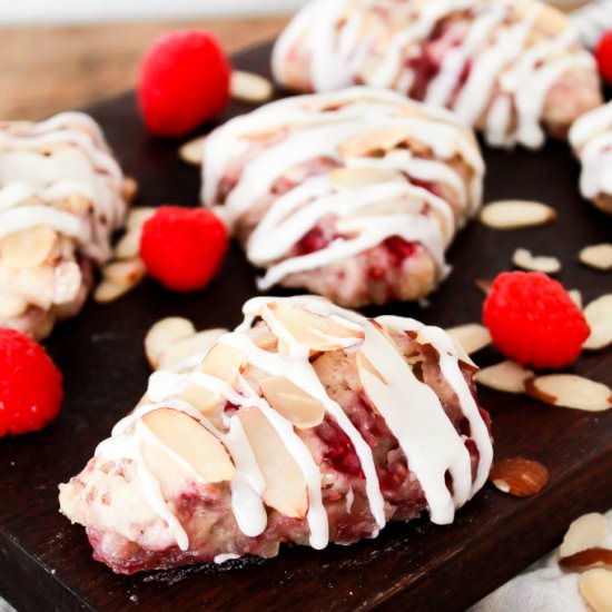 Raspberry Almond Scones