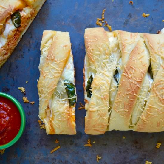 Easy Cheesy Chicken Stromboli