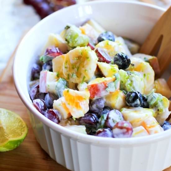 Fruit Salad with Coconut Milk
