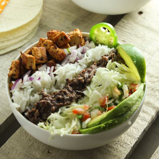 Vegan Tofu Taco Bowls