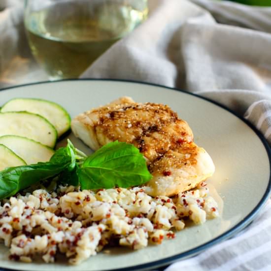 Ginger Lime Tamari Baked Cod
