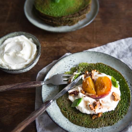 Spinach & Basil Galettes