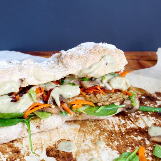 Seitan Banh Mi Sandwich