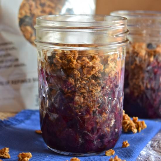 Individual Blueberry Crisp