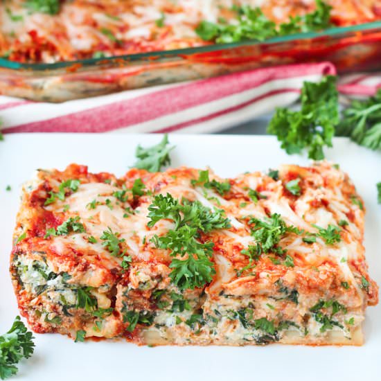 Spinach Manicotti