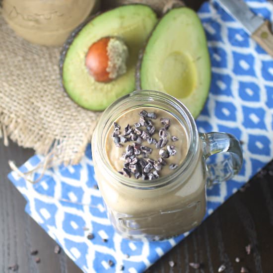 Chocolate Avocado Protein Smoothie