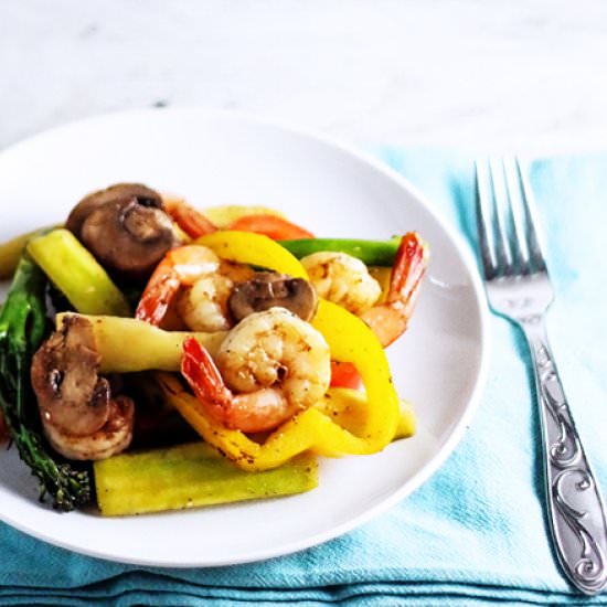Grilled Shrimp and Vegetables