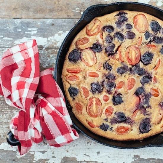 Summer Tomato Cherry Clafoutis