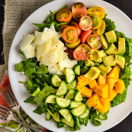 Mango, Avocado, Cuc, & Tomato Salad