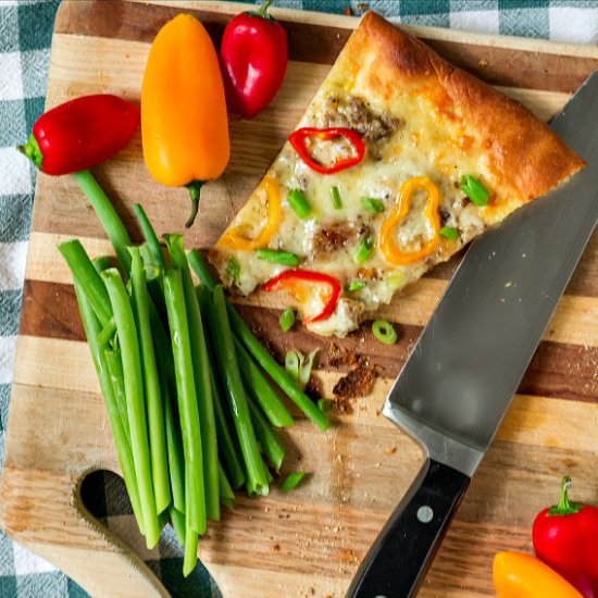 Sausage Gravy Pizza