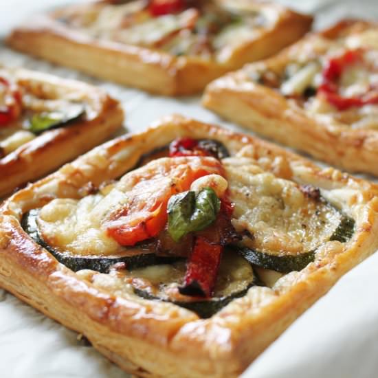 Sweet Onion, Zuccini & Cheese Tart