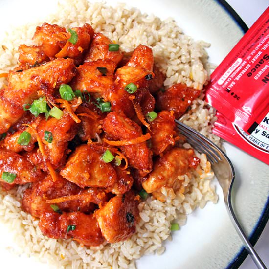 Healthier Orange Peel Chicken