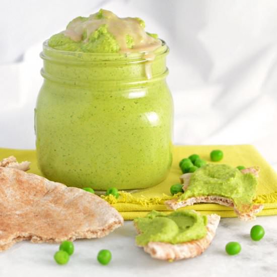 Curried Sweet Pea Hummus