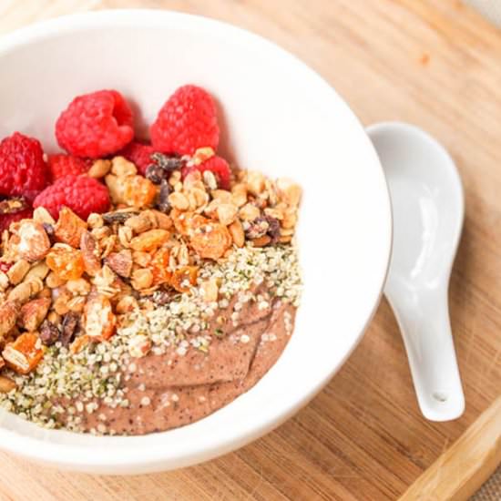 Vegan Papaya Acai Smoothie Bowl