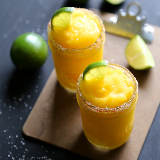 Mango-Ginger Bourbon Spice Freeze