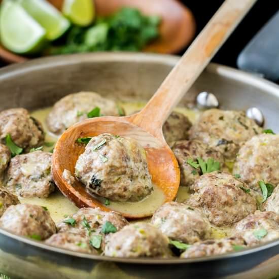 Thai Green Curry Meatballs