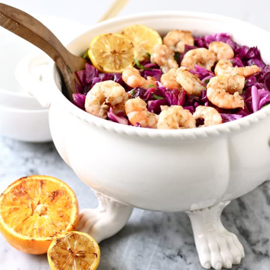 Grilled Shrimp and Radicchio Salad