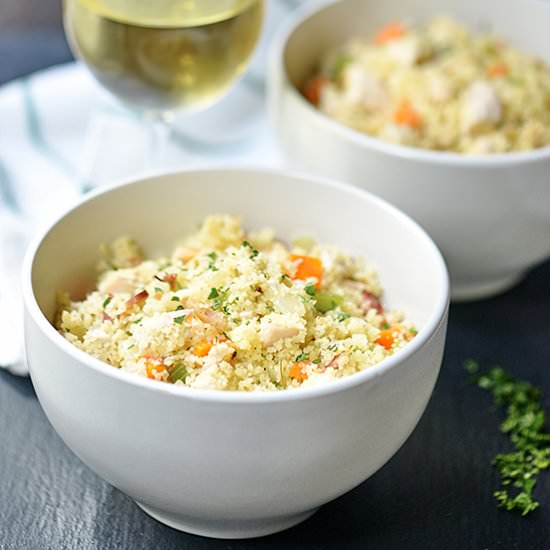 One Pot Chicken Bacon Couscous