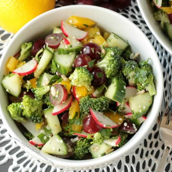 Raw Veggie Chopped Salad