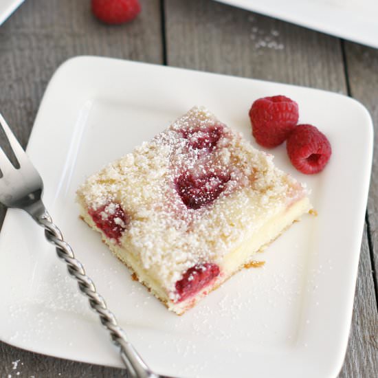 Raspberry Cake Bars
