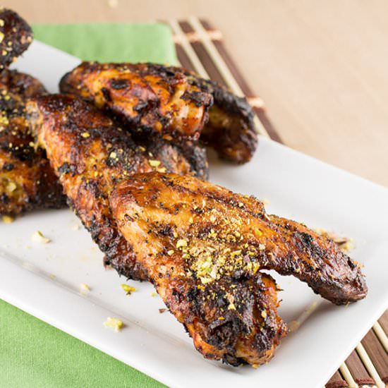 Harissa Rubbed Grilled Chicken Wing