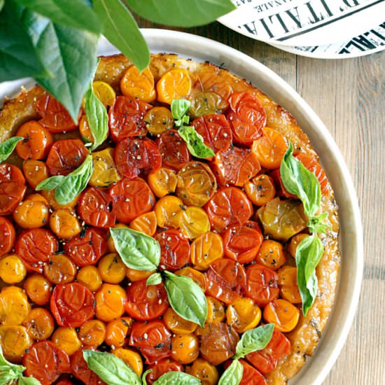 Cherry Tomato Tarte Tatin
