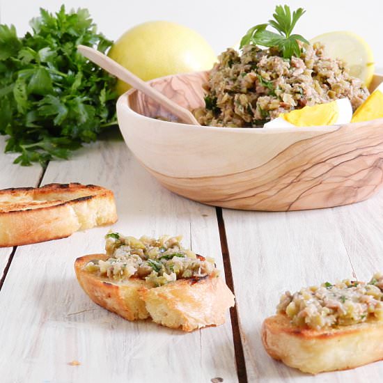 Mediterranean Olive and Tuna Spread