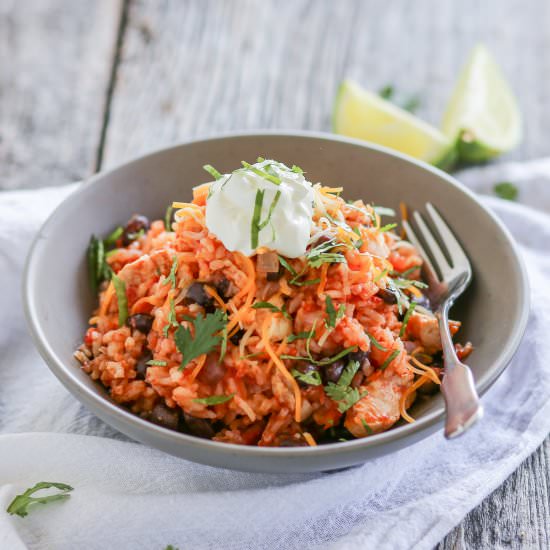Chipotle Chicken Black Beans & Rice