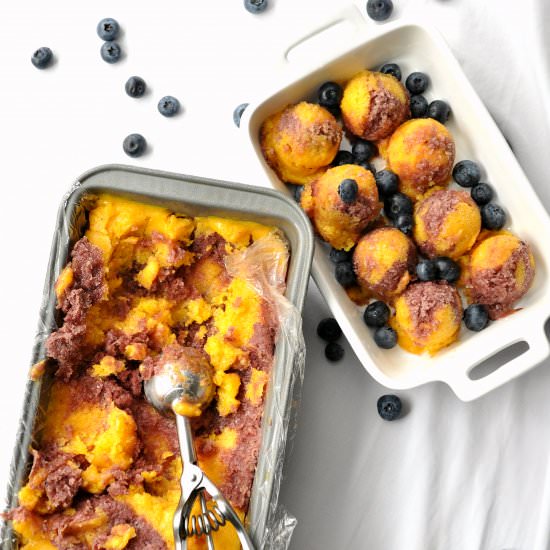Mango Blueberry Sherbert