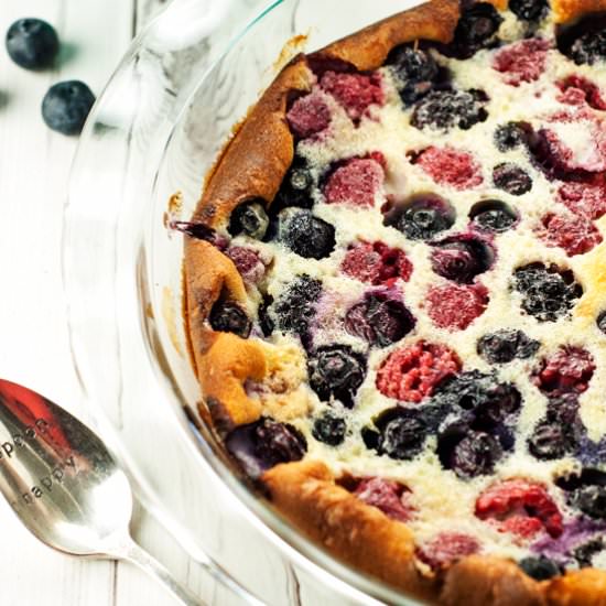 Triple Berry Clafoutis