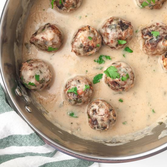Vegan Swedish Meatballs