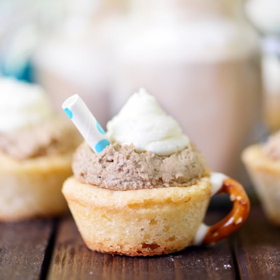 Root Beer Float Cookie Cups