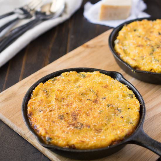 Chili Polenta Skillet Pies
