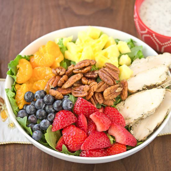 Strawberry, Chicken & Poppy Salad