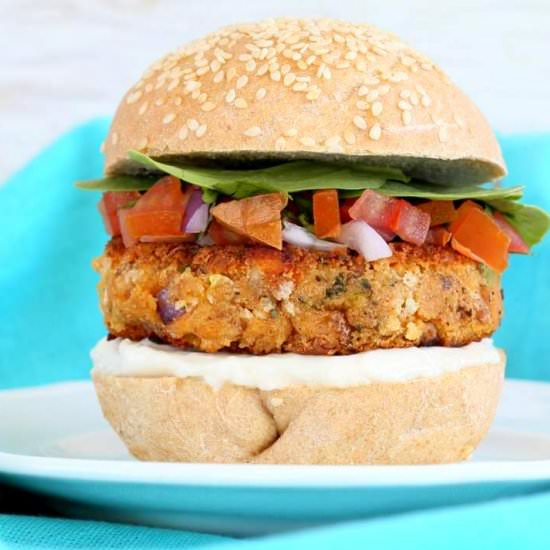 Broccoli Lentil Burgers