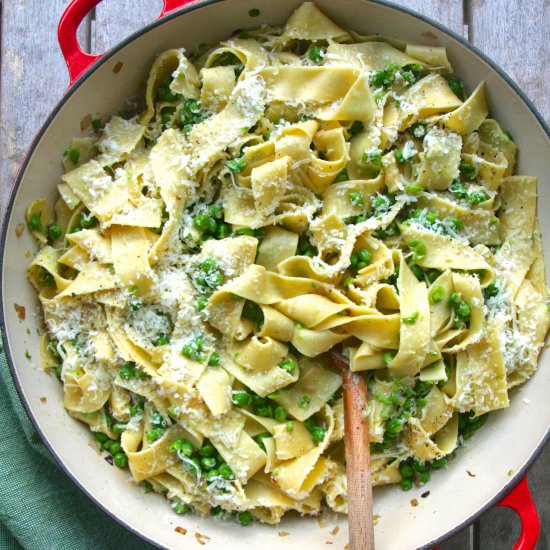 Pappardelle with Peas