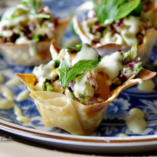 Mahi Mahi Wonton Cups