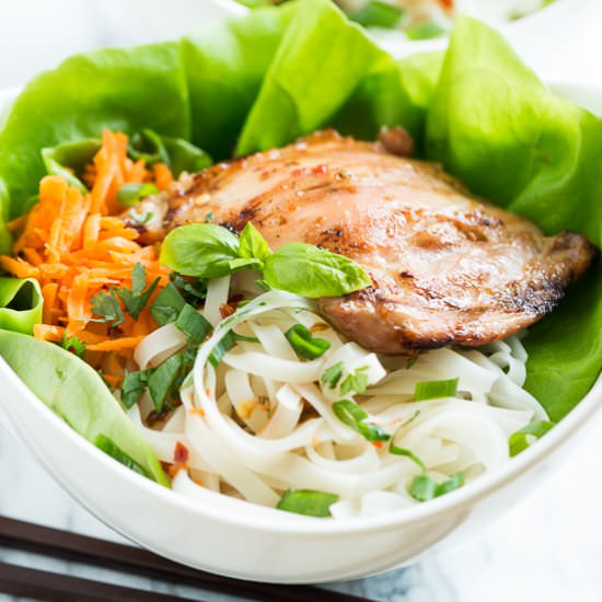Saté Chicken Noodle Bowls