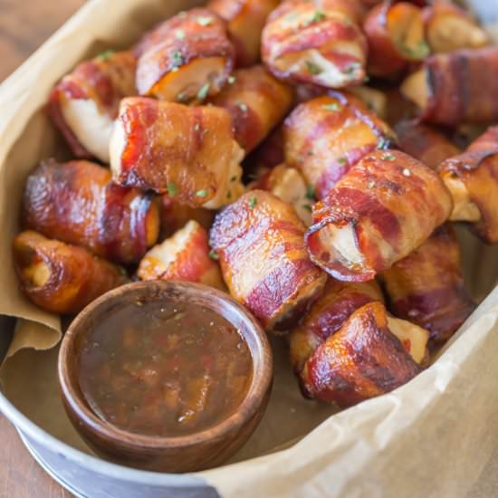 Bacon Wrapped Chicken Bites