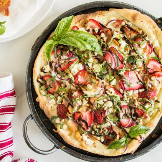 Strawberry Bacon Pizza