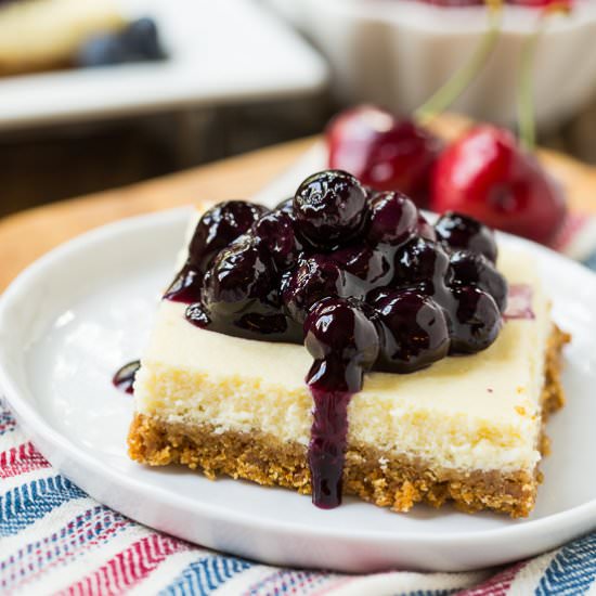 Lightened-Up Cheesecake Bars