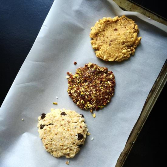 Raw/Vegan/GF Cookies, Three Ways