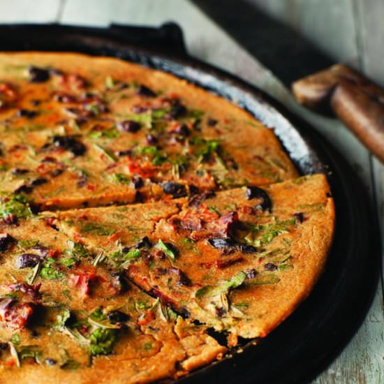 Farinata with Sun-Dried Tomatoes
