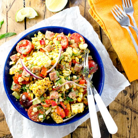 Grilled Corn and Avocado Salad