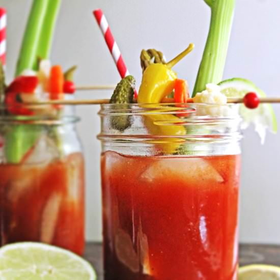 Dill pickle bloody mary