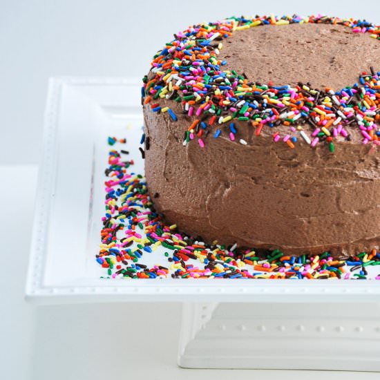 Yellow Cake w/ Chocolate Frosting
