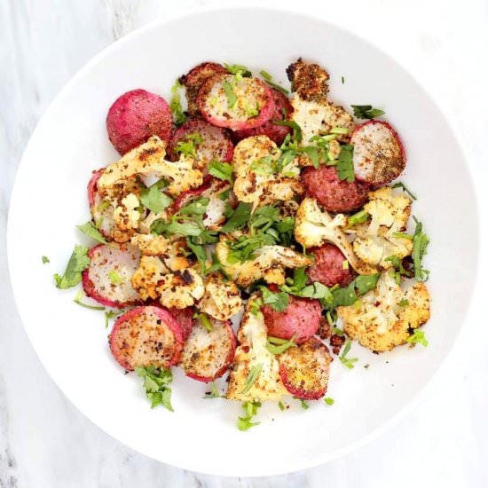 Cauliflower Radish with spices