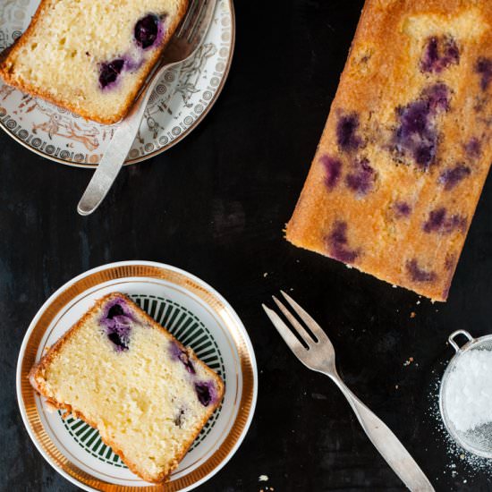 Blueberry Pound Cake