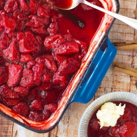 Roasted Cinnamon Strawberries