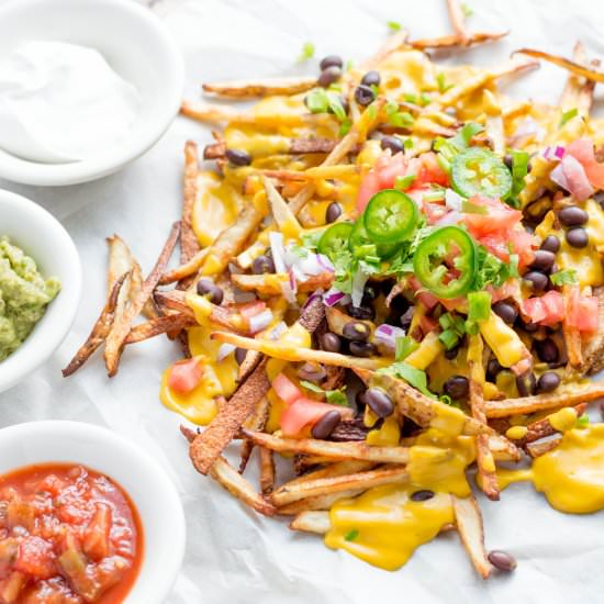 Oven Baked Nacho Fries